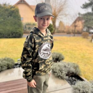 Crown Carp Camo Hoodie Kids