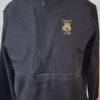 Crown Carp Premium Black Quarter Zip Fleece